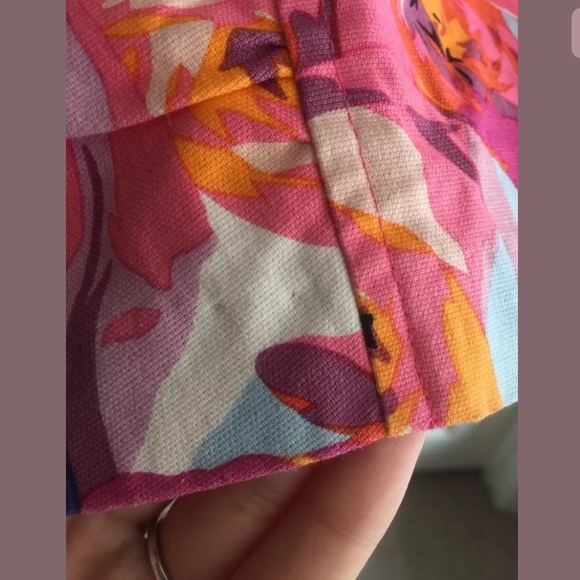 Nanette Lepore Gorgeous Floral Dress Size 8 ruched - Picture 7 of 8